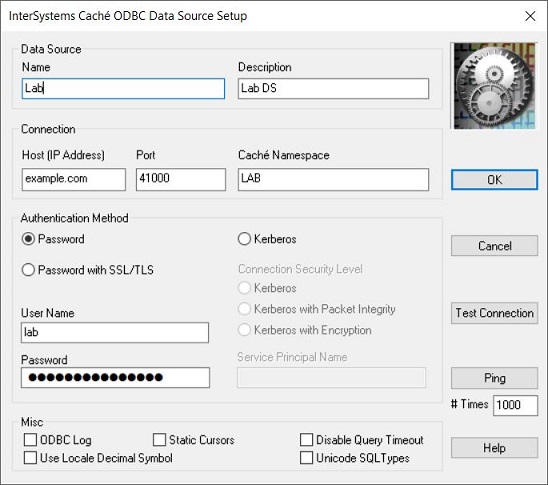 Windows ODBC Data Source 1