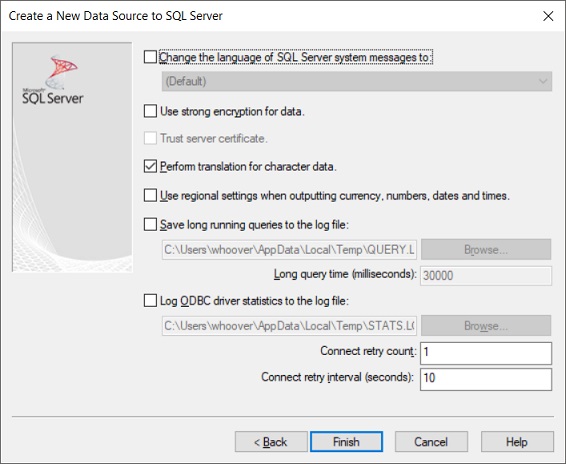 Windows ODBC Data Source 4